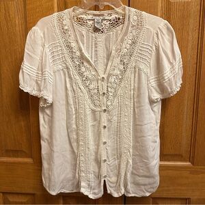 American Rag Lacy Rayon Blouse